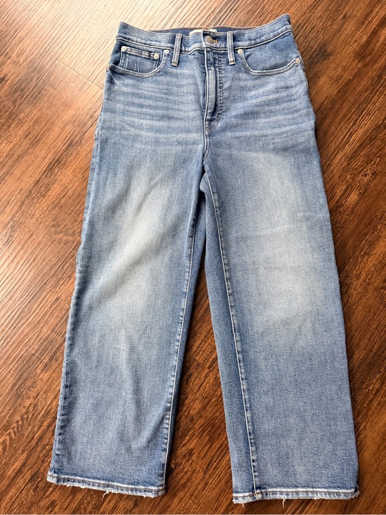 Madewell Denim - Madewell Faded Light-Blue Straight Leg Jeans